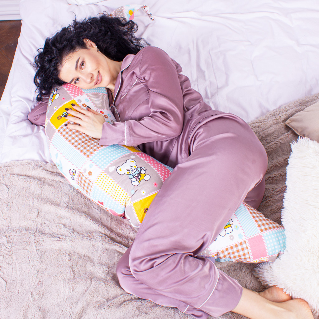 Подушка MirSon для вагітних та годування №8335 Print Line 17-0501 Hello kitty Бязь 30х170х20 см (2200006200604) - зображення 8