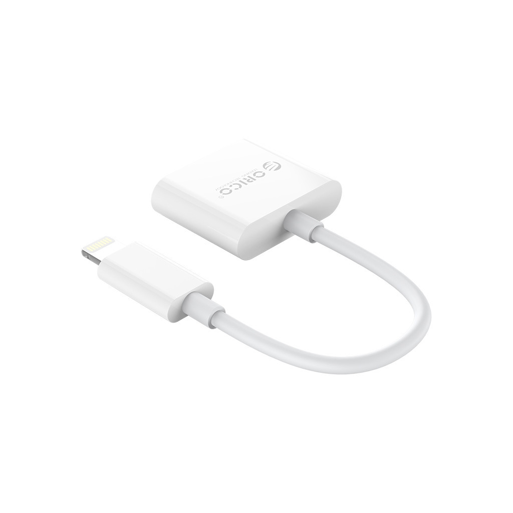 Перехідник Lightning to 3.5mm/Lightning 2LT-WH-BP Orico (CA912797) - зображення 2