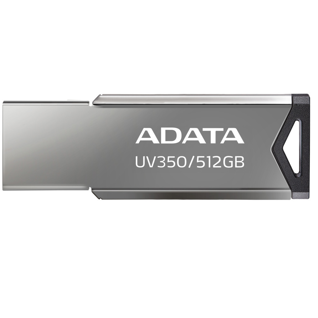 USB флеш накопичувач ADATA 512GB UV350 Metallic USB 3.2 (AUV350-512G-RBK) - зображення 3