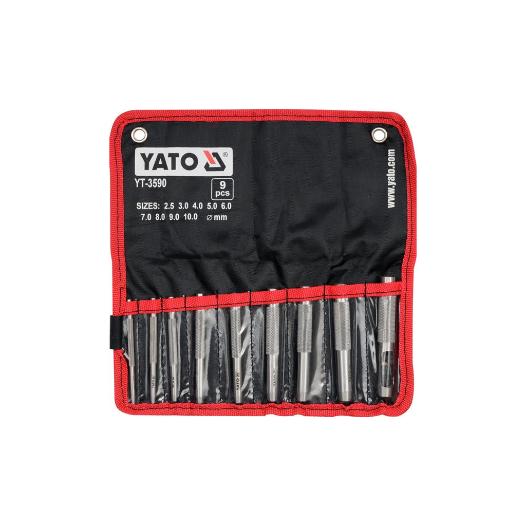 Пробійник Yato набір 9 шт (YT-3590) - изображение 1