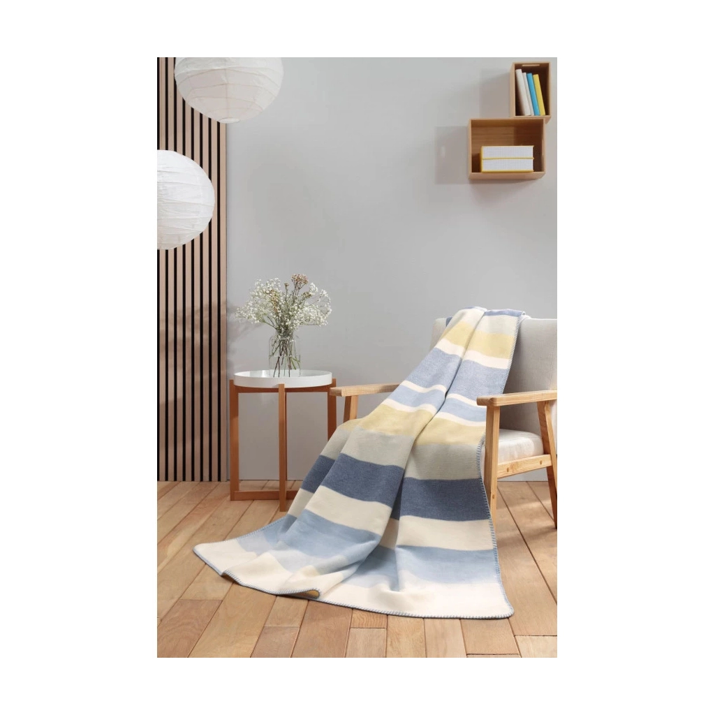 Плед Billerbeck Wohndecke Exact blue 150х200 (807625) - зображення 4