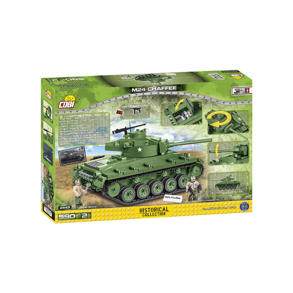 Конструктор Cobi Друга Світова Війна Танк M24 Чаффі, 590 деталей (COBI-2543) - зображення 3