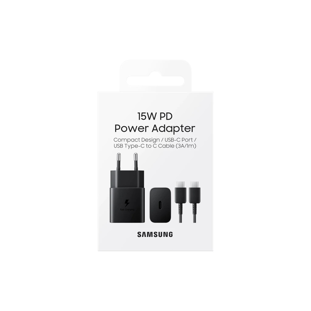 Зарядний пристрій Samsung USB-С 15W Black + Cable USB-C 1m (EP-T1510XBEGEU) - зображення 5