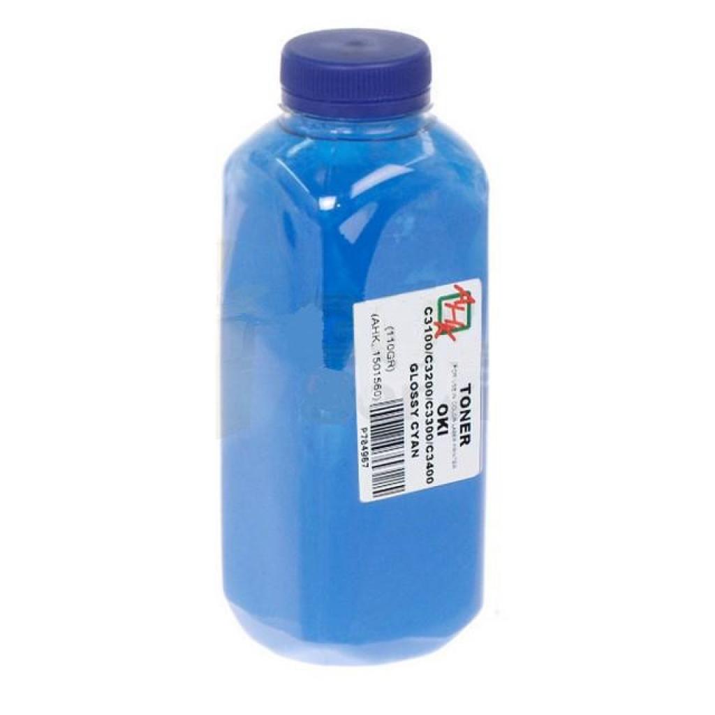 Тонер AHK OKI C3100/C3200/C5100, 110г Cyan (1501560) - зображення 1