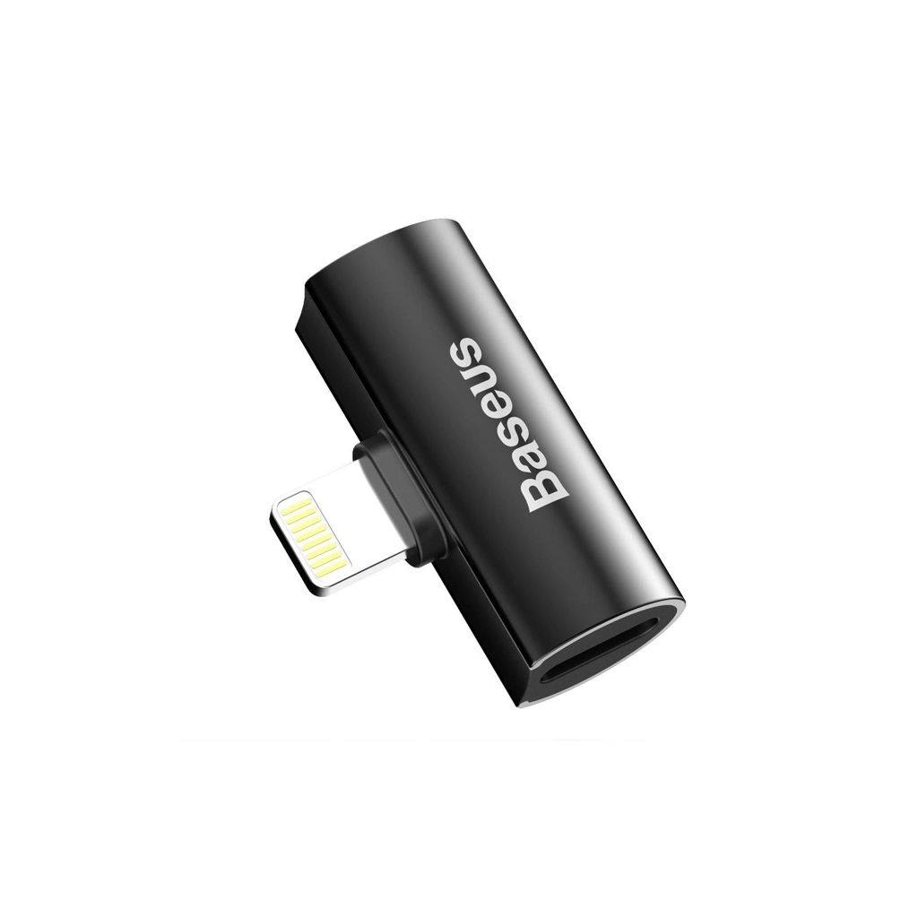 Перехідник L46 Lightning (1 Male / 2 Female) Black Baseus (CAL46-01) - зображення 1