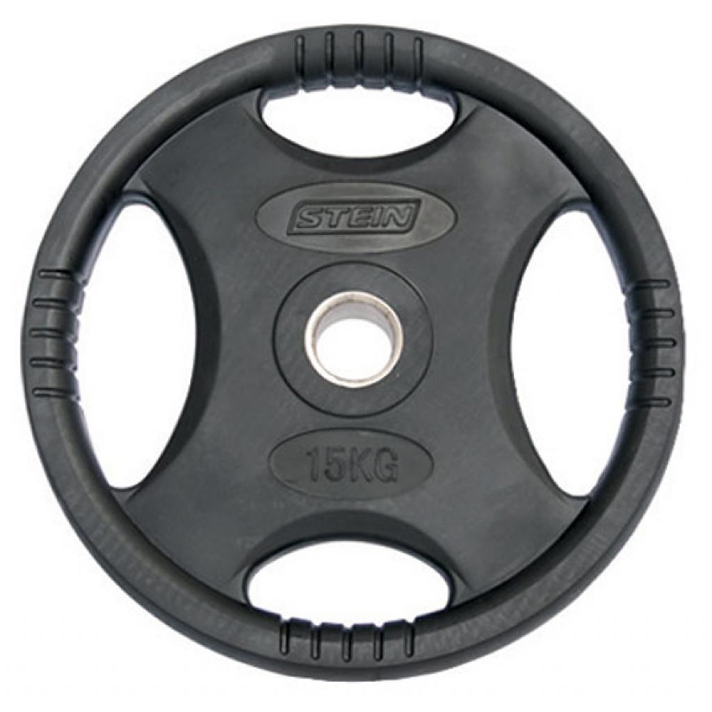 Диск для штанги Stein Прогумований 15 кг (DB6061-15) - зображення 1