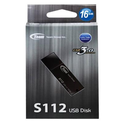 USB флеш накопичувач Team 16GB S112 Black USB 3.0 (TS112316GB01) - зображення 4