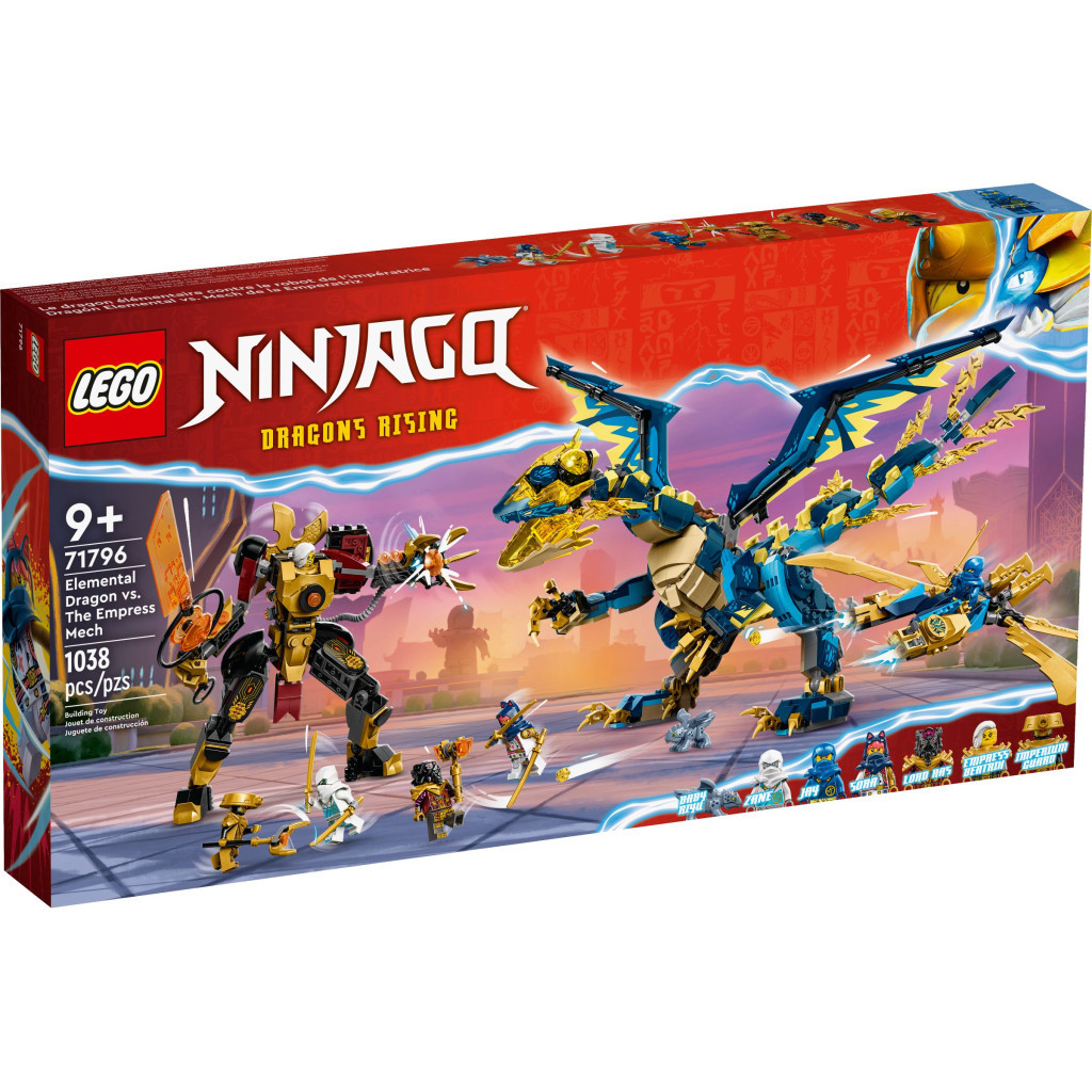 Конструктор LEGO Ninjago Дракон стихій проти робота Володарки 1038 деталей (71796) - зображення 1