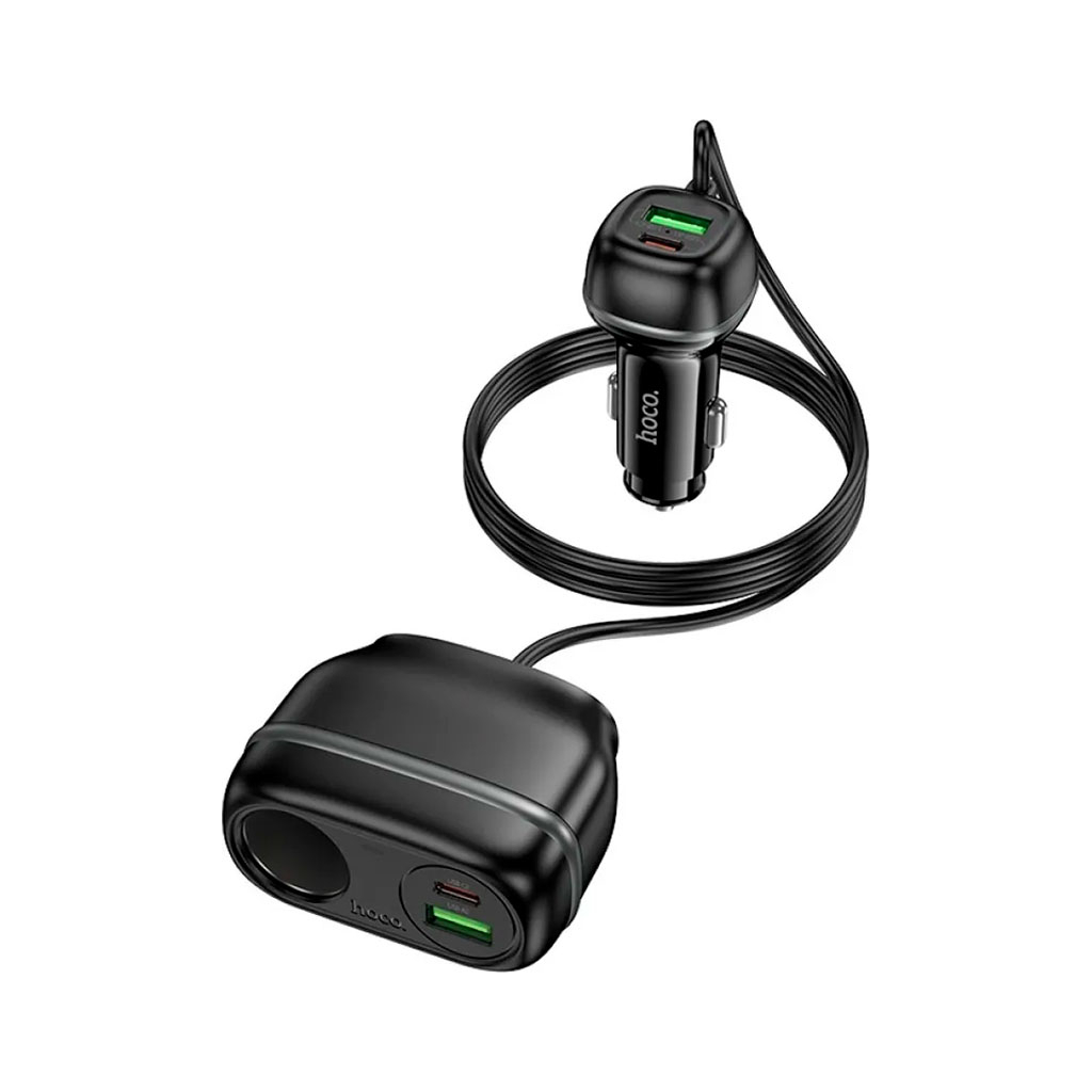 Зарядний пристрій HOCO HOCO Z59A Rank 96W 2xUSB + 2xUSB Black (6942007641517) - зображення 1