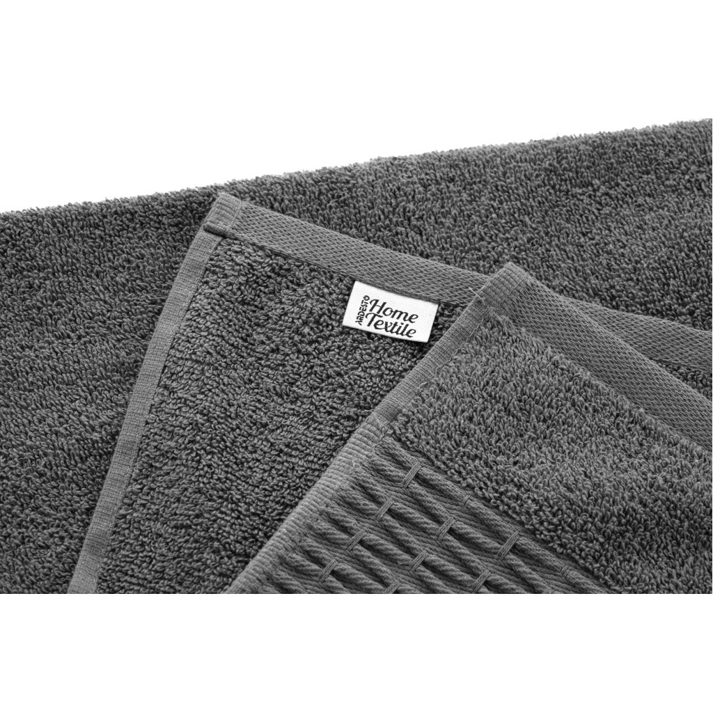 Рушник Ardesto набір махрових Lotus 2 шт 50х90см, 70х140см, 100% бавовна, графіт (ART2357MC) - изображение 9