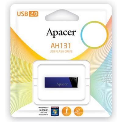 USB флеш накопичувач Apacer 16GB AH131 Blue RP USB 2.0 (AP16GAH131U-1) - зображення 4