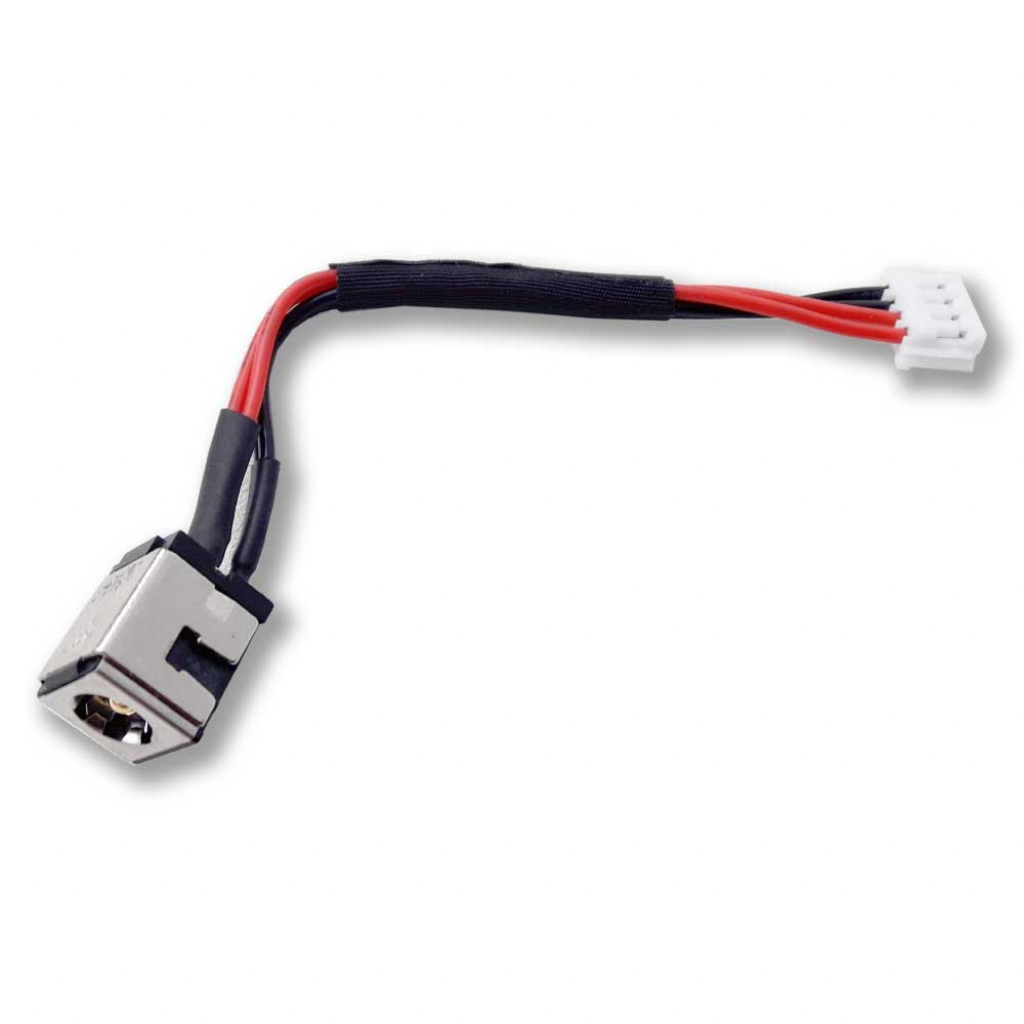 Роз'єм живлення ноутбука з кабелем для Asus PJ246 (5.5mm x 2.5mm), 4-pin, 7 см Универсальный (A49041) - изображение 1