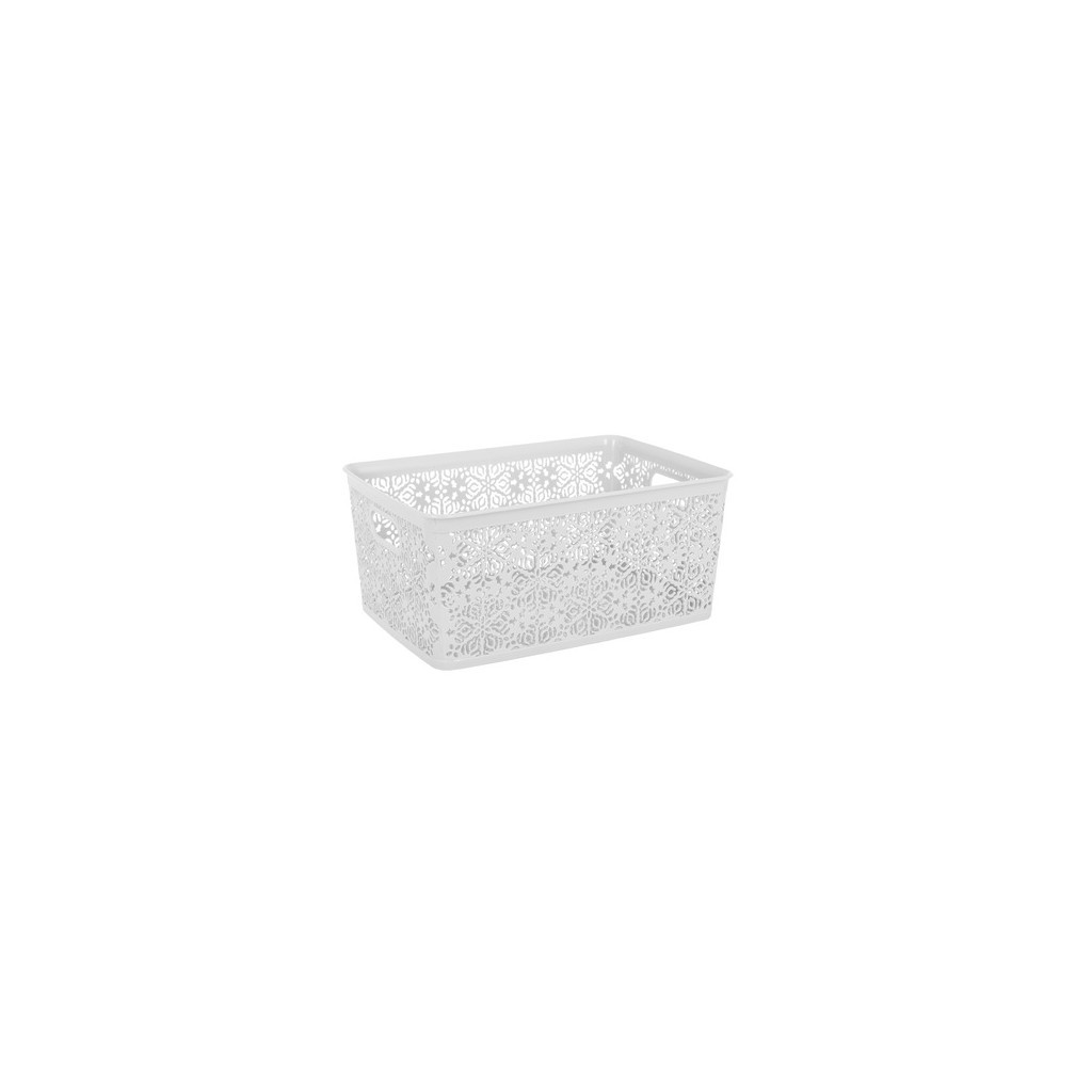 Кошик для зберігання Violet House 0501 1 Ажур White 5 л (0501 1 Ажур W б/кр. 5 л) - зображення 1