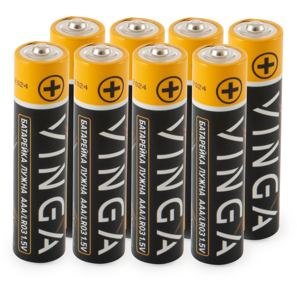 Батарейка AAA LR03 Alkaline 8pcs Blister Vinga (VJABAAA8) - зображення 2