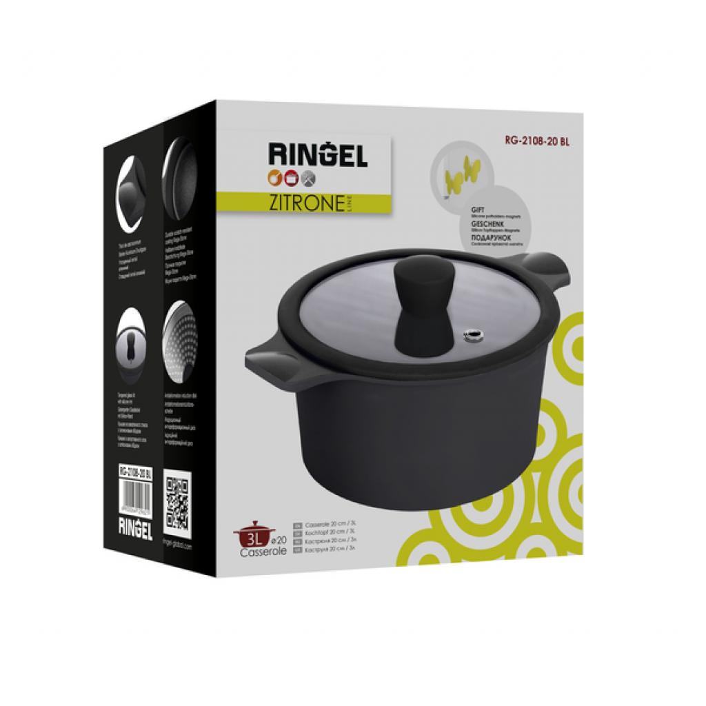 Каструля Ringel Zitrone black з кришкою 3.0 л (RG-2108-20 BL) - зображення 7