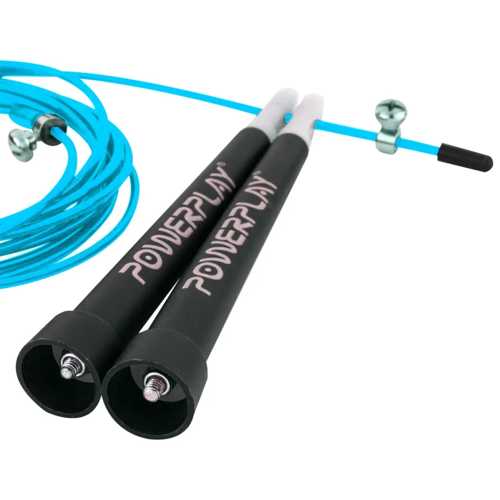 Скакалка PowerPlay 4202 швидкісна Бірюзова (PP_4202_Cyan) - изображение 5