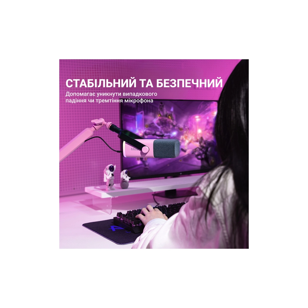 Мікрофон Fifine TAM8P USB/XLR Pink (TAM8P) - зображення 9