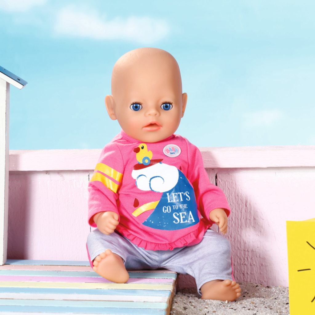 Аксесуар до ляльки Zapf Одяг для ляльки Baby Born Рожевий костюмчик 36 см (831892) - зображення 5