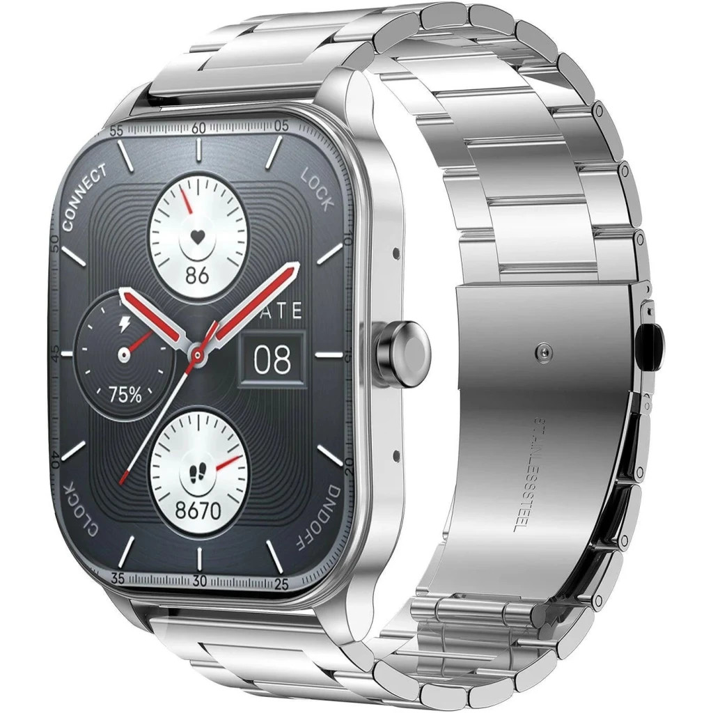 Смарт-годинник Amazfit Pop 3S Metal Silver (1051349) - зображення 1