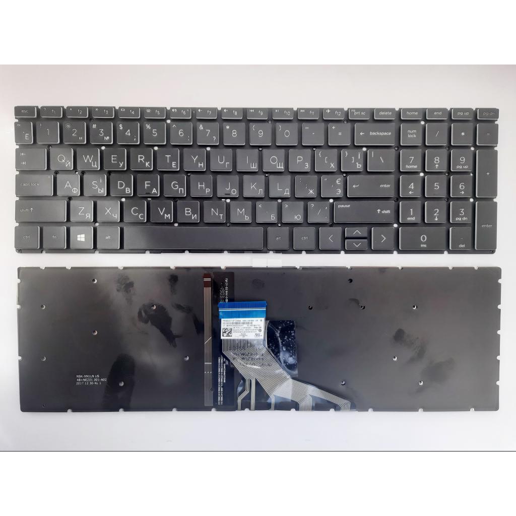 Клавіатура ноутбука HP Pavilion 15-DA; 250/255 G7 черная,подсв (A46126) - зображення 1