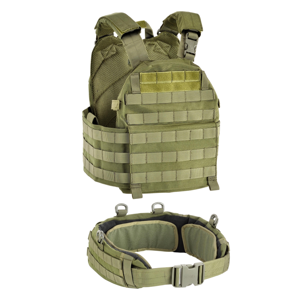 Плитоноска Defcon 5 Carrier With Belt Green (D5-BAV13 OD) - зображення 1