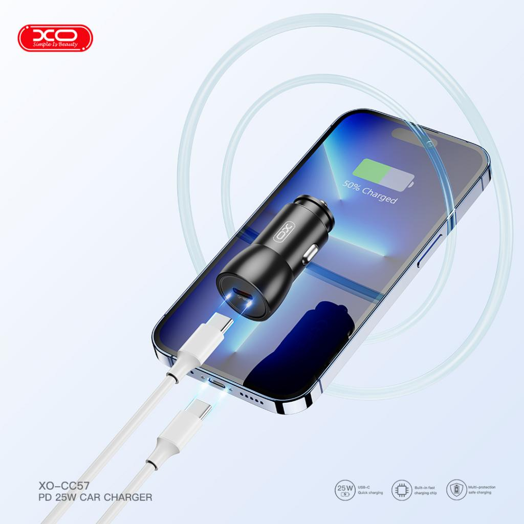Зарядний пристрій XO CC57 USB-C PD25W Black (CC57_Black) - зображення 5