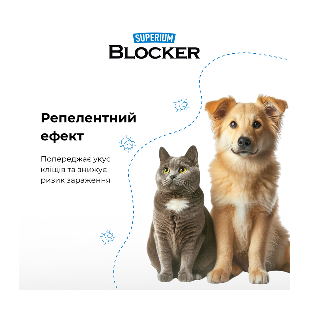 Нашийник для тварин Superium Блокер протипаразитарний для котів та собак 35 см (9108) - изображение 7