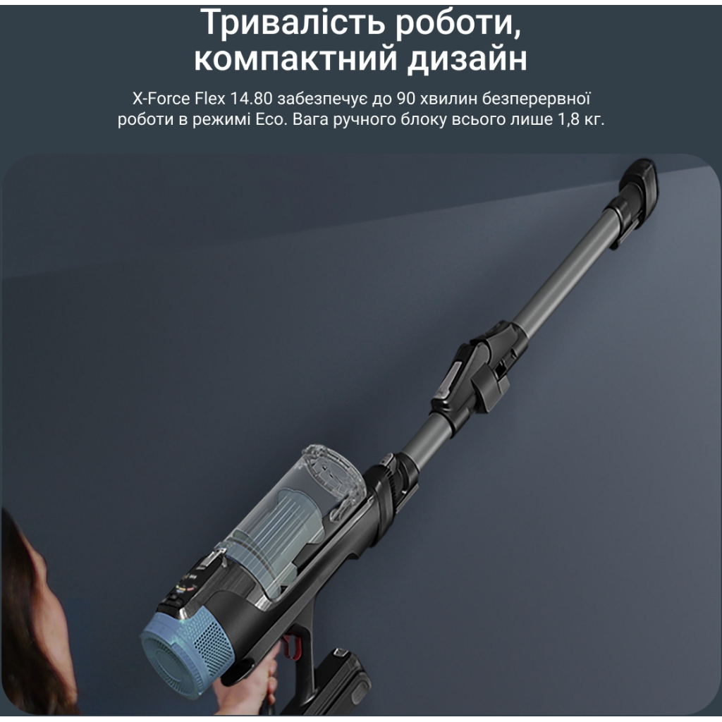 Пилосос Rowenta X-Force Flex 14.80 (RH9BC1WO) - изображение 10