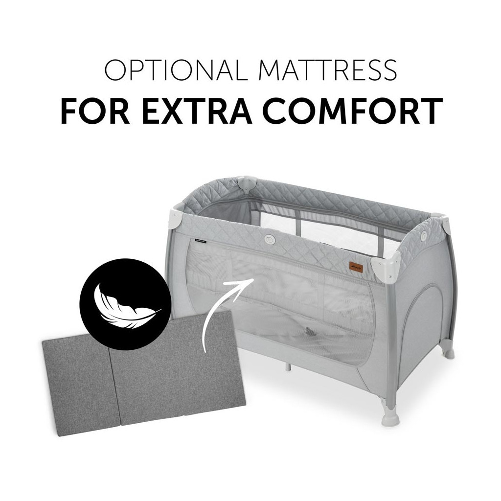 Дитячий манеж Hauck Play N Relax Quilted Grey (60011-5) - изображение 5