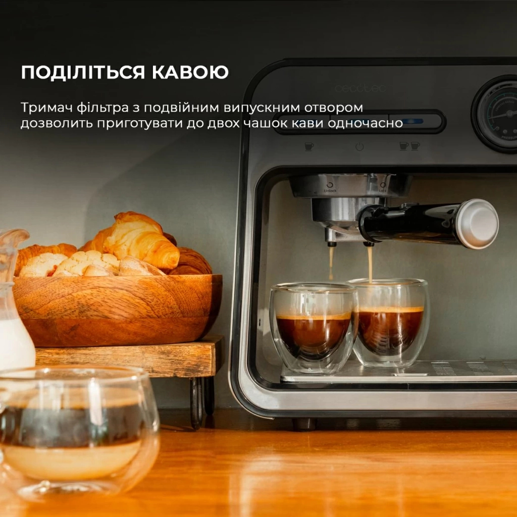 Ріжкова кавоварка еспресо Cecotec CCTC-01983 - зображення 6