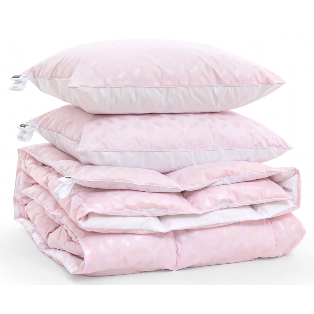 Ковдра MirSon Набір №2151 Bio-Pink Зима 50% пух 200х220 + подушки (2200003024890) - зображення 3
