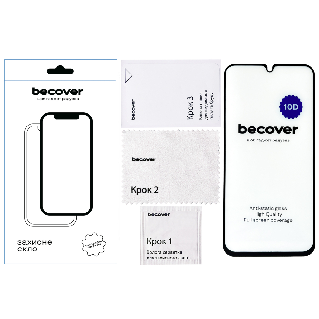 Скло захисне BeCover Samsung Galaxy A34 5G SM-A346 10D Black (711352) - зображення 2