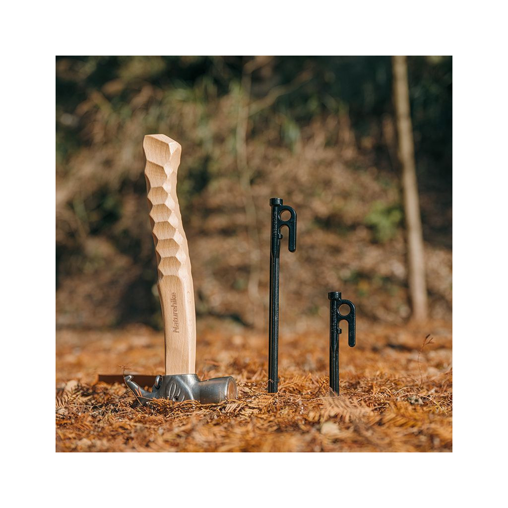 Комплект кілочків Naturehike CNH22ZP018 30 см чорний (6927595713280) - зображення 5