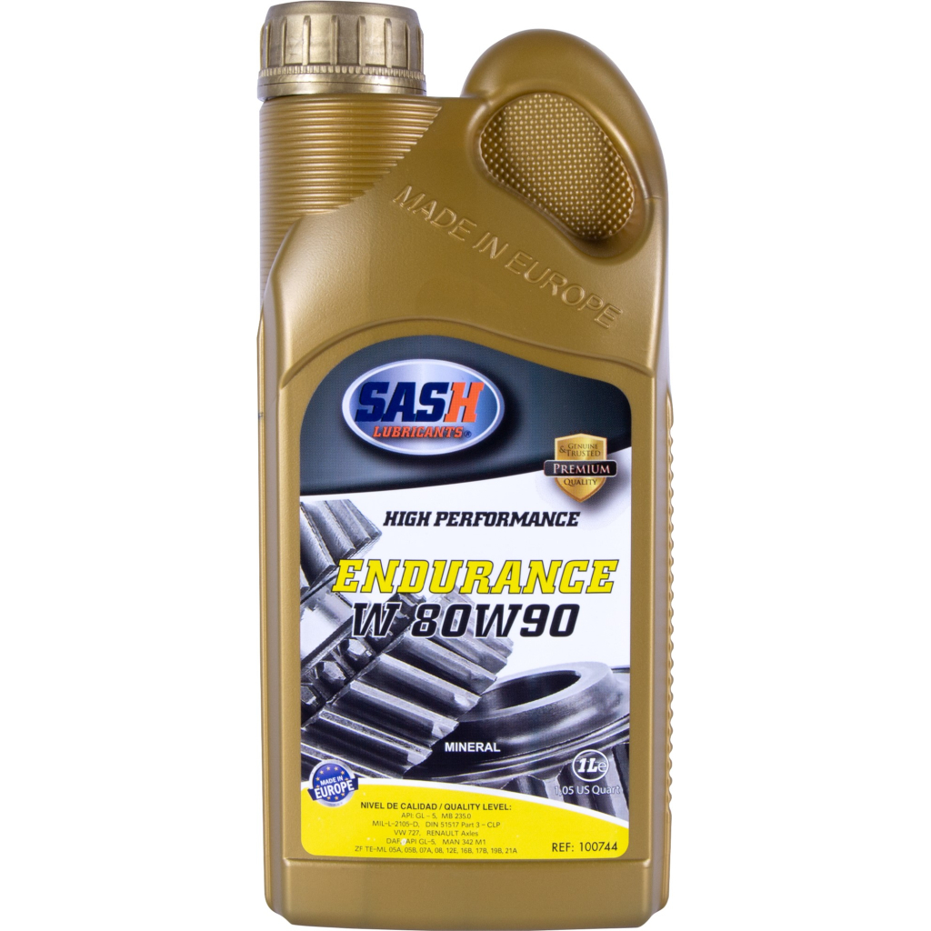 Трансмісійна олива SASH ENDURANCE - W 80W90 GL-5 1л (100744) - изображение 3