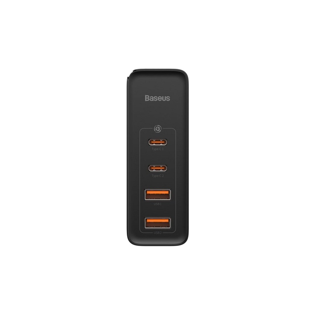Зарядний пристрій Baseus 2xUSB 100W GaN (2xUSB-C+2xUSB-A) black (CCGAN2P-L01) - зображення 3