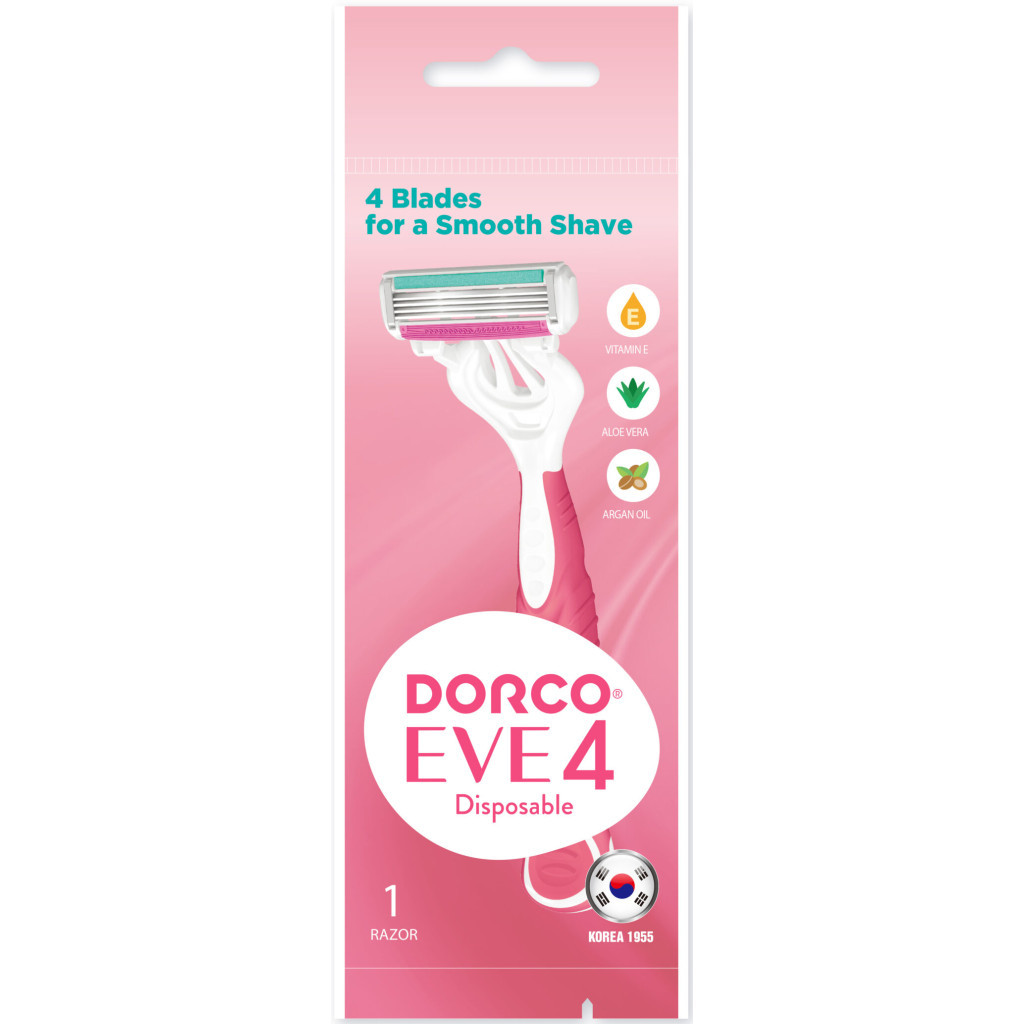 Бритва Dorco EVE 4 Disposable для жінок 4 леза 1 шт. (8801038584508) - зображення 1
