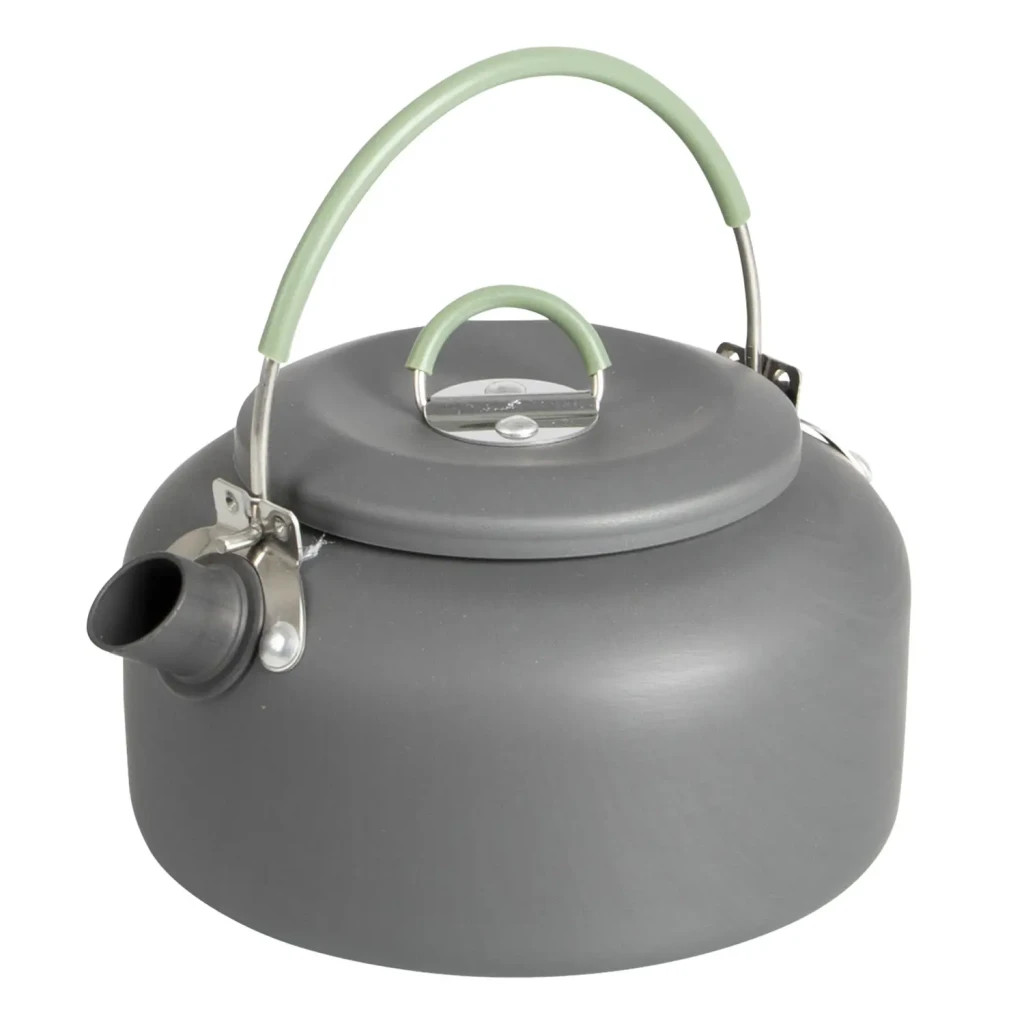 Набір туристичного посуду Bo-Camp Explorer XL Hard Anodized 4 предмети Сірий/Зелений (2200249) - зображення 7