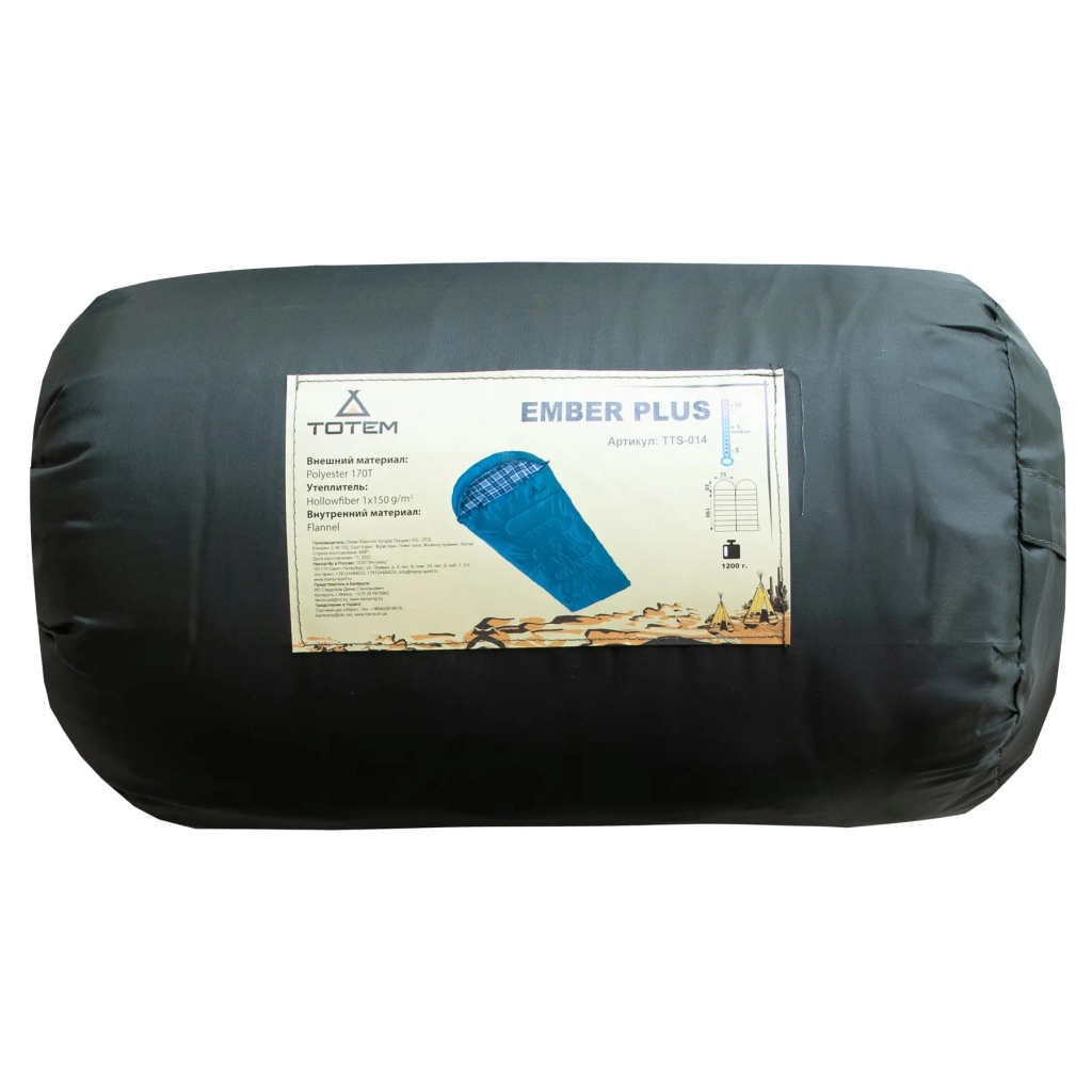 Спальний мішок Totem Ember Plus Olive Right (UTTS-014-R) - зображення 7