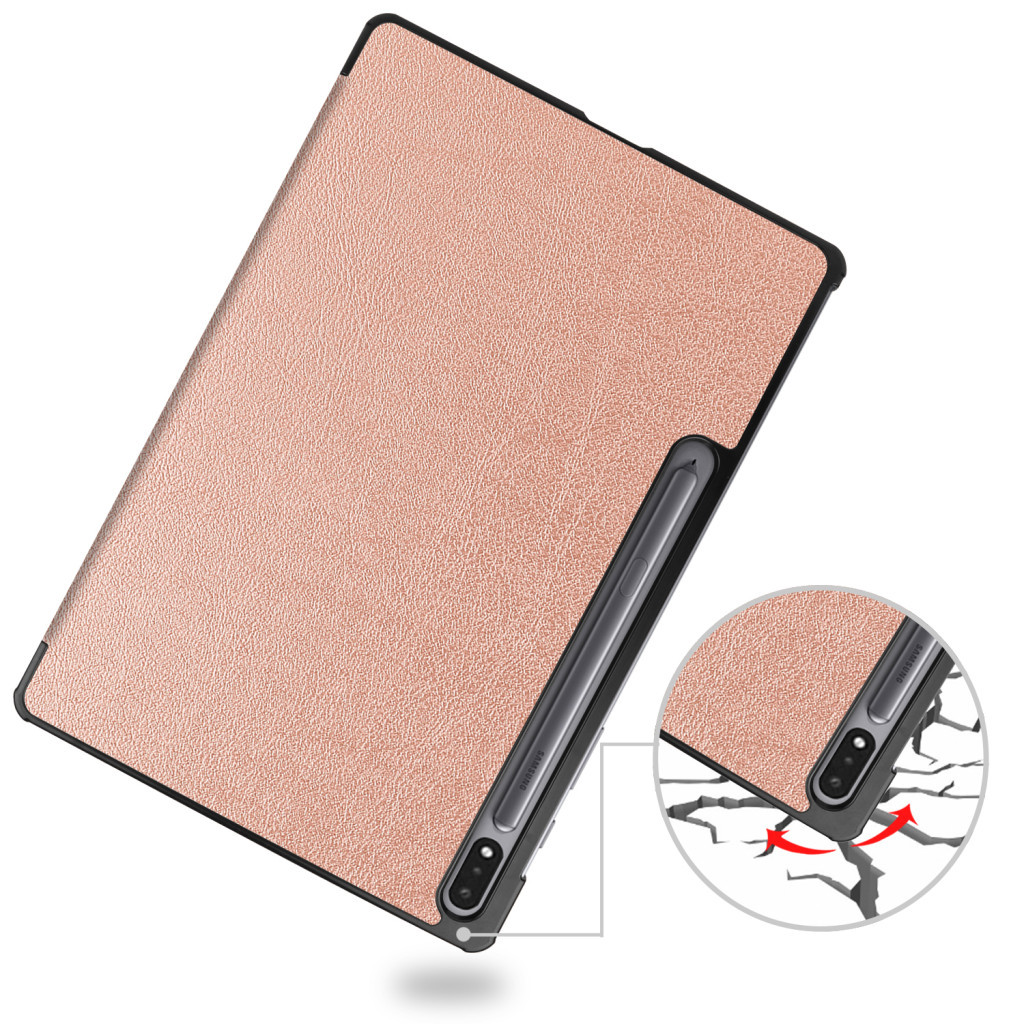 Чохол до планшета BeCover Smart Case Samsung Tab S9 Plus (SM-X810/SM-X816)/S9 FE Plus (SM-X610/SM-X616) 12.4" Rose Gold (710326) - зображення 6