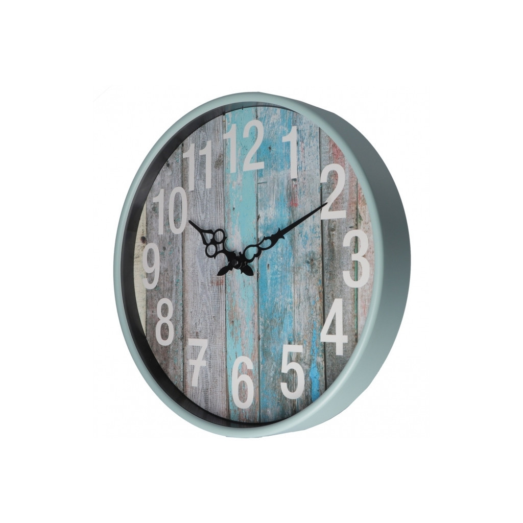 Настінний годинник Optima Retro пластиковий, колір дерева (O52107) - зображення 2