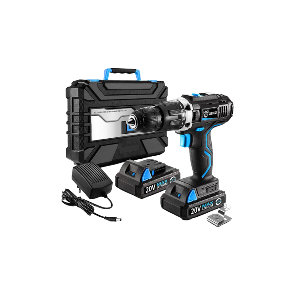 Шуруповерт Deko GCD20DU-S4 + 2 АКБ в кейсі (12779) - зображення 1