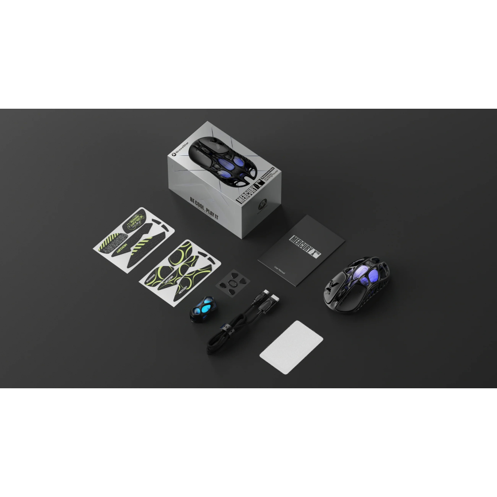 Мишка GravaStar Mercury X Pro 8K Wireless/Bluetooth/USB Black (GSXPRO_BLK) - изображение 13
