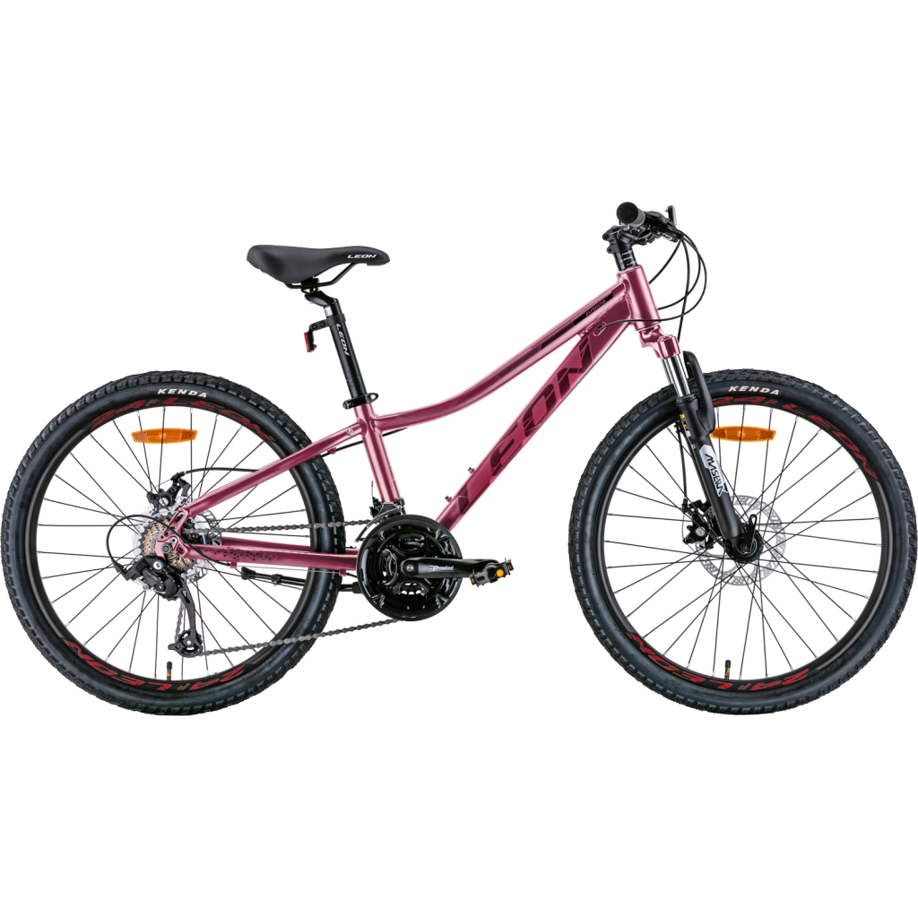 Велосипед Leon 24" Junior AM DD рама-12" 2022 Pink/Black (OPS-LN-24-074) - зображення 1