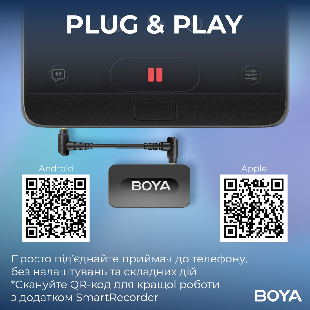 Мікрофон Boya BY-V35 3,5 мм/TRS Black (BY-V35) - изображение 11