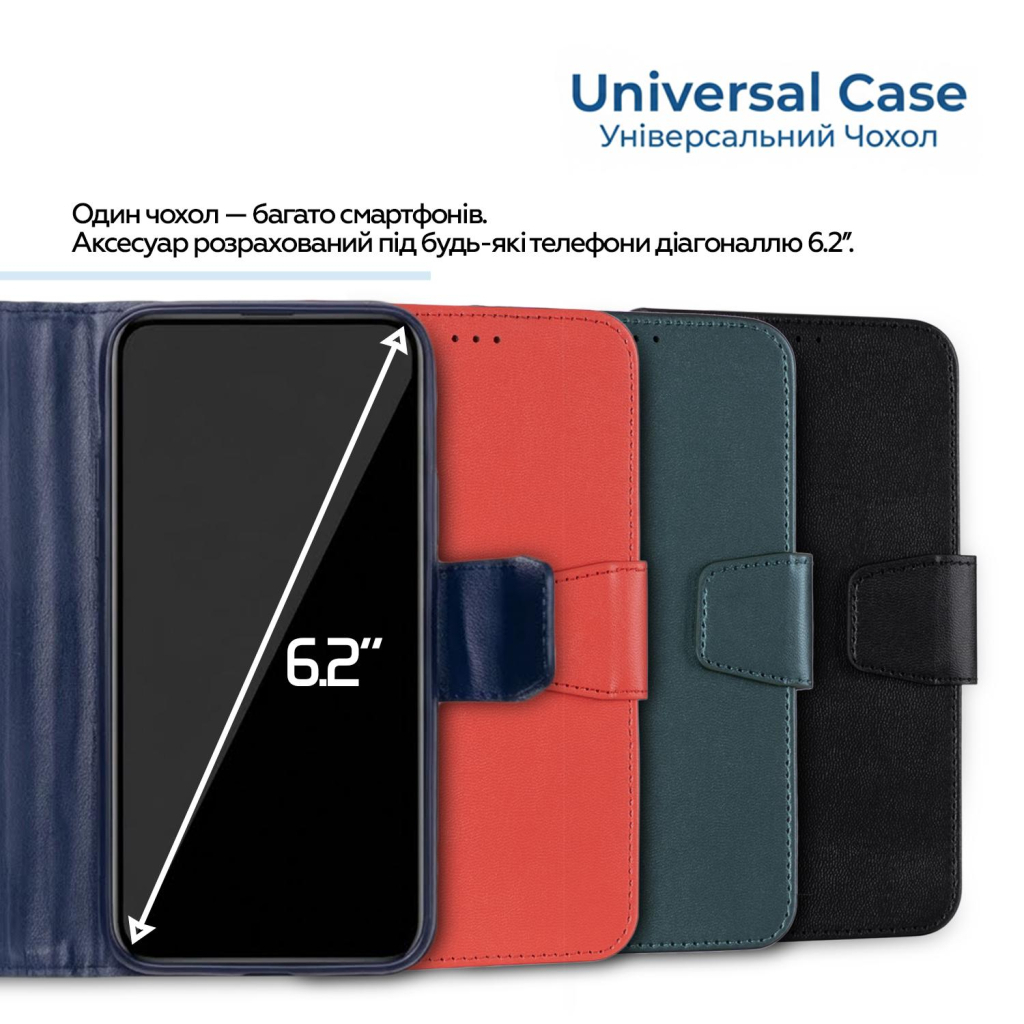 Чохол до мобільного телефона XoKo Book Universal Smartphone 6.0-6.2" Green (XK-UNCS-GR62) - picture 8