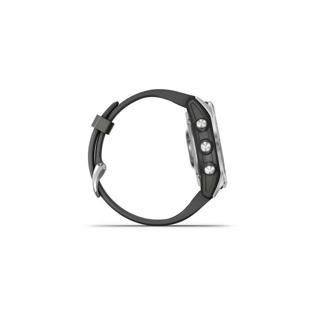 Смарт-годинник Garmin fenix 7S Stainless Steel w/ Graphite Band, GPS (010-02539-01) - зображення 5