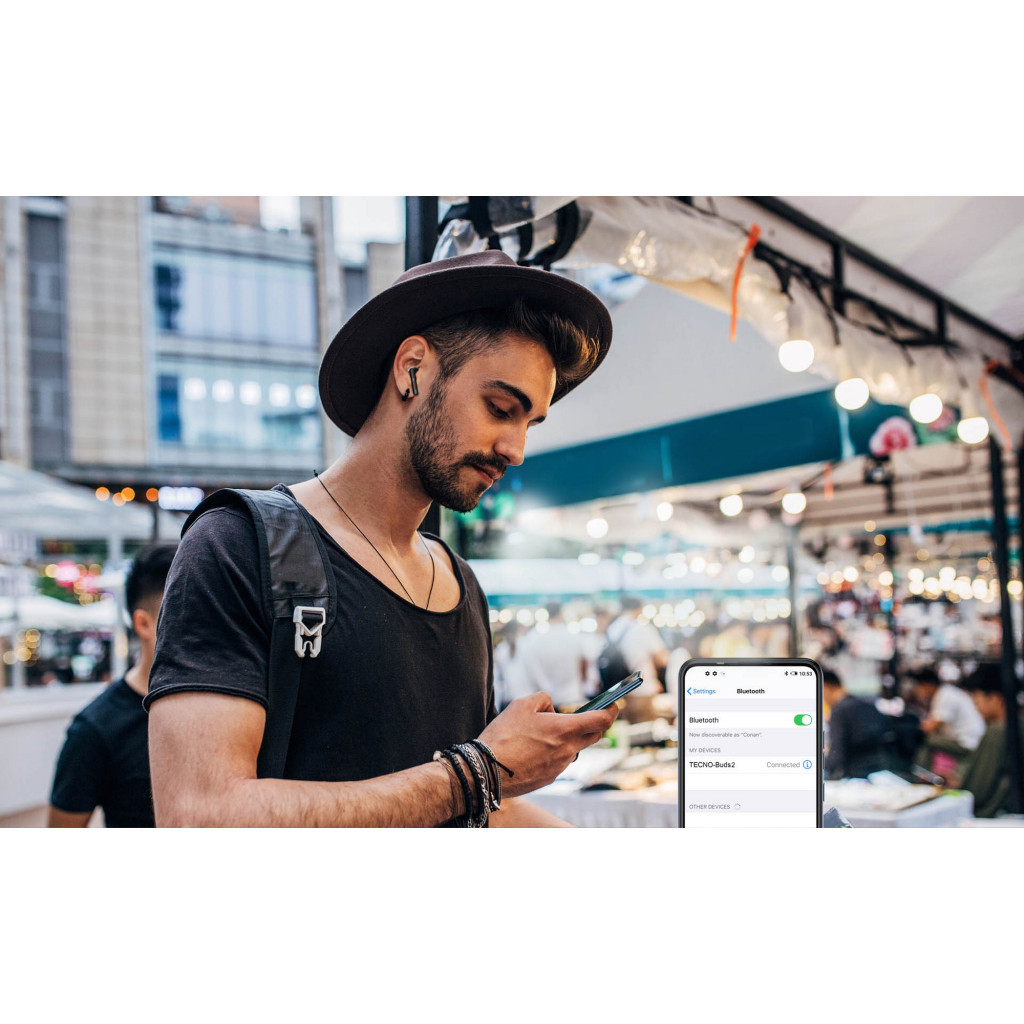 Навушники Tecno Buds 2 Black (4895180765681) - зображення 3