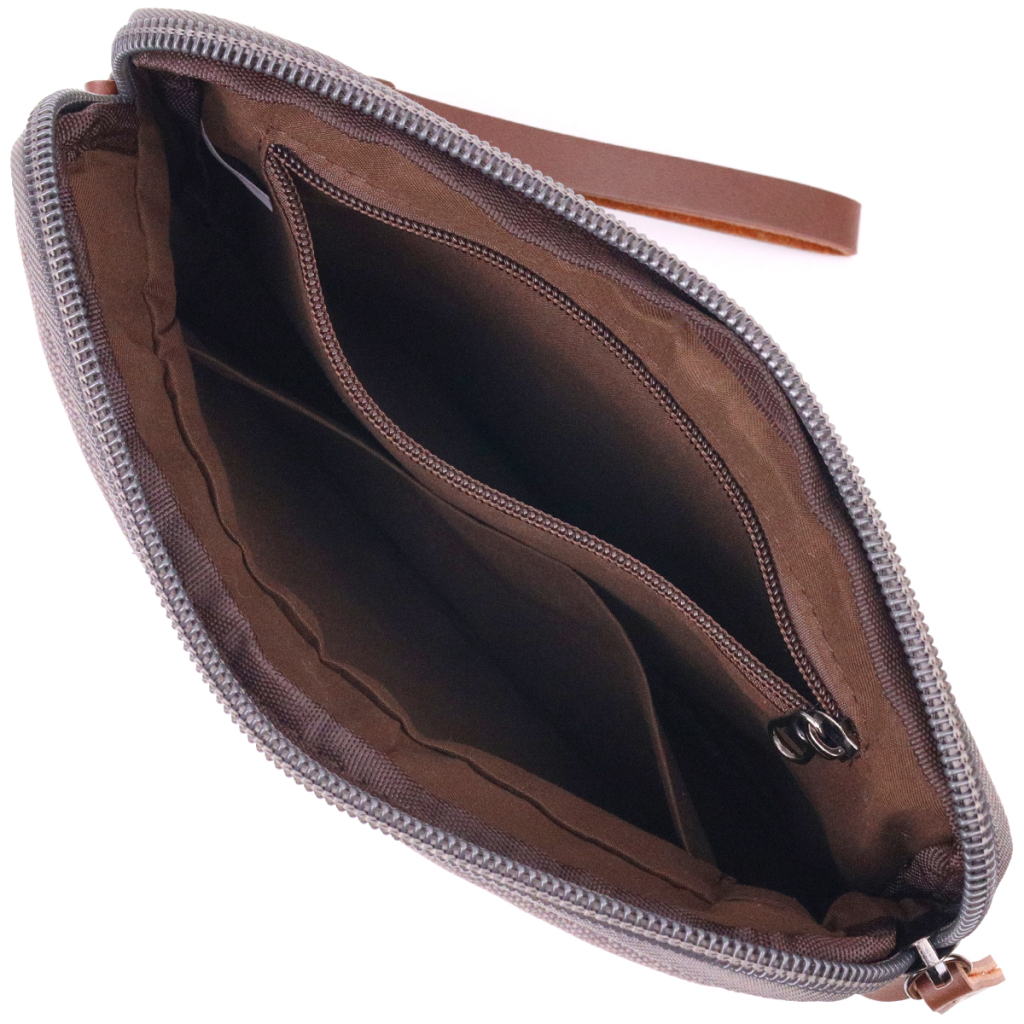 Сумка Vintage З текстилю Сіра (21259) - зображення 6