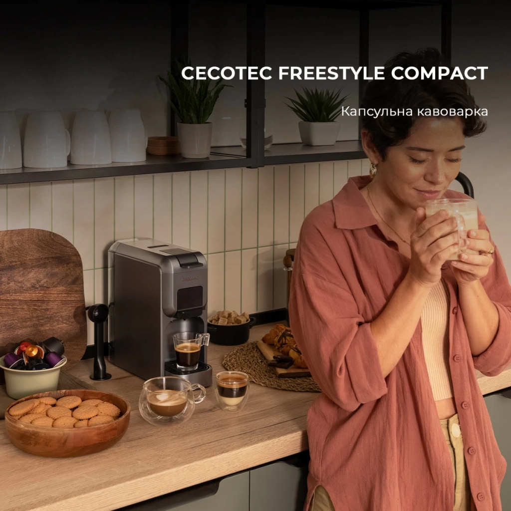 Капсульна кавоварка Cecotec FreeStyle Compact Black (CCTC-01851) - зображення 2