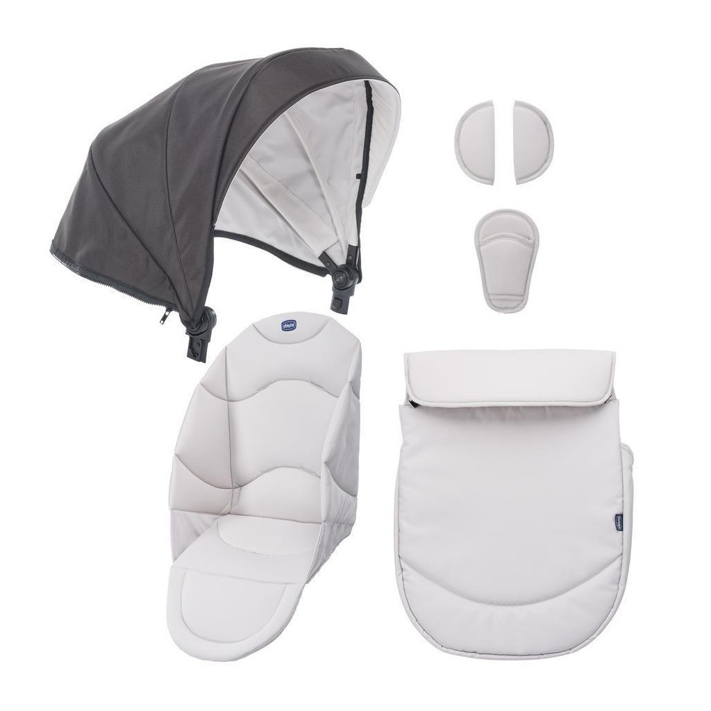 Набір текстилю для коляски Chicco Urban Світло-сірий (79168.43) - зображення 1